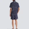 Randig pyjamas skjorta i poplin