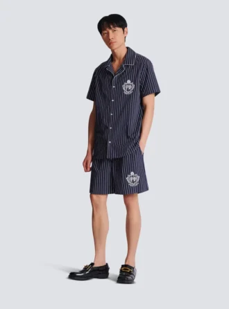 Randiga pyjamasshorts i poplin Randiga pyjamasshorts i poplin