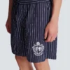 Randiga pyjamasshorts i poplin