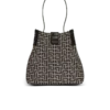 Release Bucket-väska i jacquard och kalvskinn