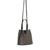Release Bucket-väska i jacquard och kalvskinn