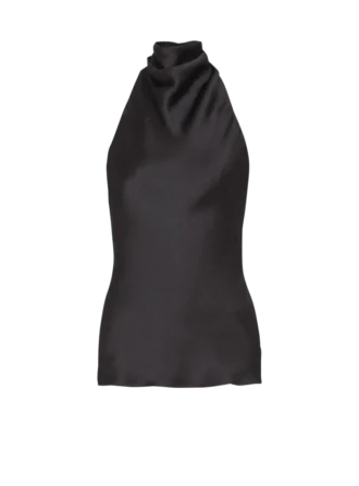 Rygglös topp i crepesatin Rygglös topp i crepesatin