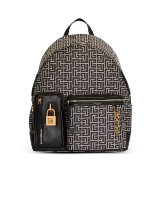 Ryggsäck i jacquard med Pulse-monogram
