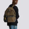 Ryggsäck i kalvskinn och nylon från Pulse