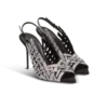 Sandaler i fransad mocka och strass