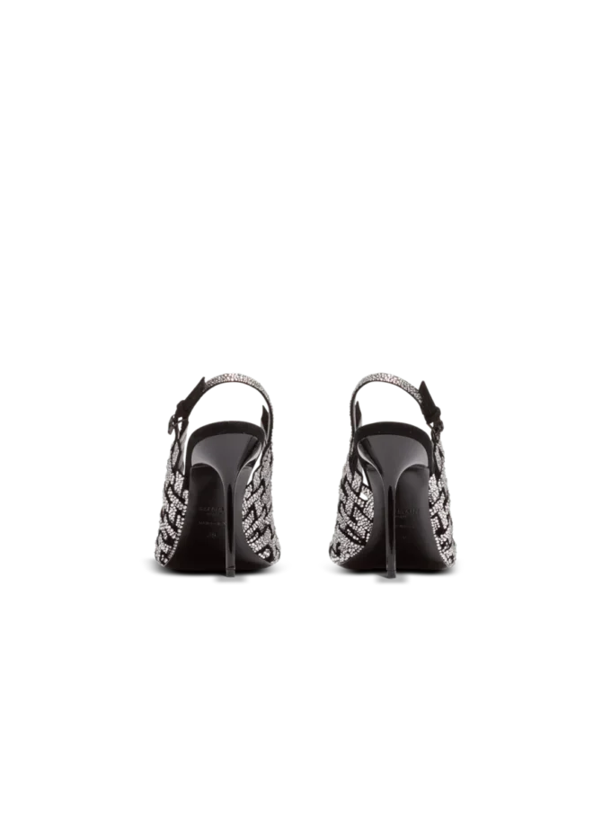 Sandaler i fransad mocka och strass