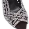 Sandaler i fransad mocka och strass