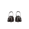 Satin-slingbacks med piercing