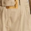 Shorts i bomullsgabardin med bälte Shorts i bomullsgabardin med bälte