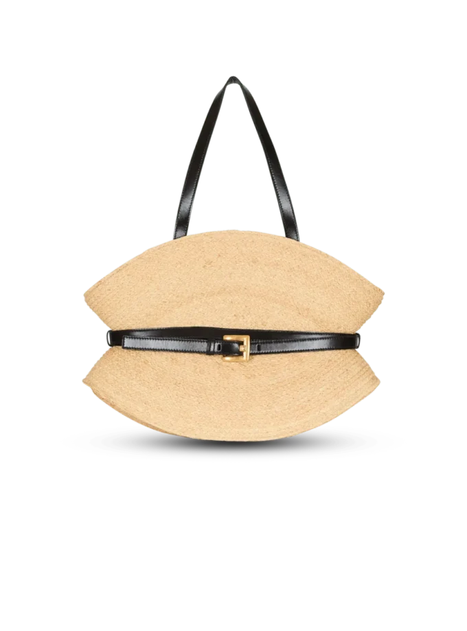 Shuffle Medium-väska i raffia Shuffle Medium-väska i raffia