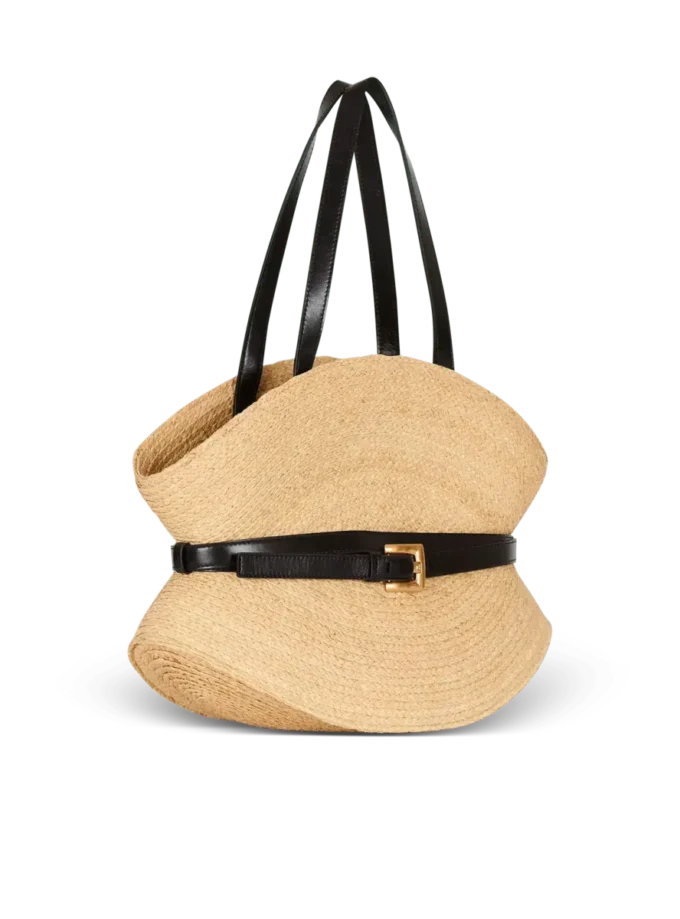 Shuffle Medium-väska i raffia Shuffle Medium-väska i raffia