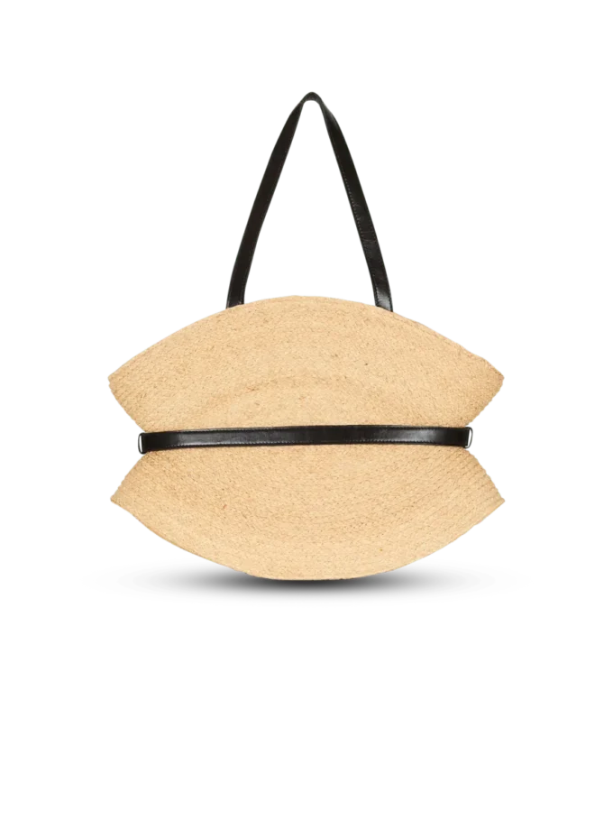 Shuffle Medium-väska i raffia Shuffle Medium-väska i raffia