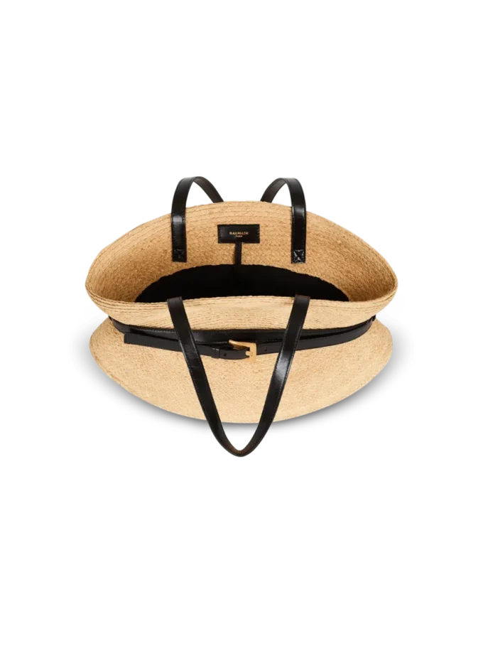 Shuffle Medium-väska i raffia Shuffle Medium-väska i raffia