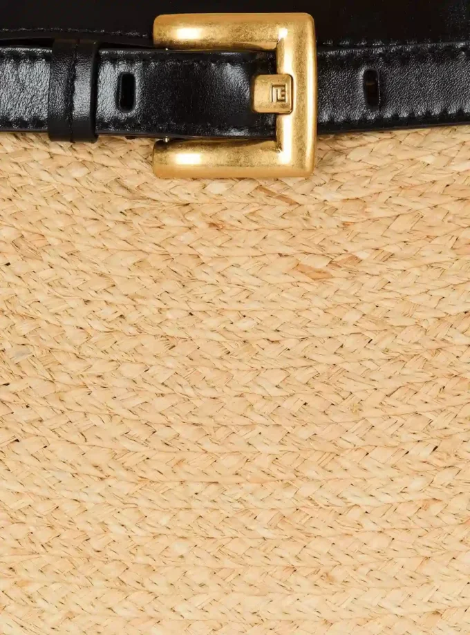 Shuffle Medium-väska i raffia Shuffle Medium-väska i raffia