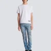 Slim fit-bikerbyxor i denim Slim fit-bikerbyxor i denim