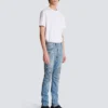 Slim fit-bikerbyxor i denim Slim fit-bikerbyxor i denim