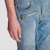 Slim fit-bikerbyxor i denim Slim fit-bikerbyxor i denim