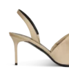 Slingbacks i bomullsgabardin med piercing