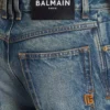 Smal jeans med raka ben i vintage-denim