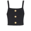 Stickad bralette-top med knappar Stickad bralette-top med knappar