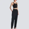 Stickad bralette-top med knappar Stickad bralette-top med knappar