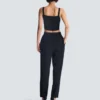 Stickad bralette-top med knappar Stickad bralette-top med knappar
