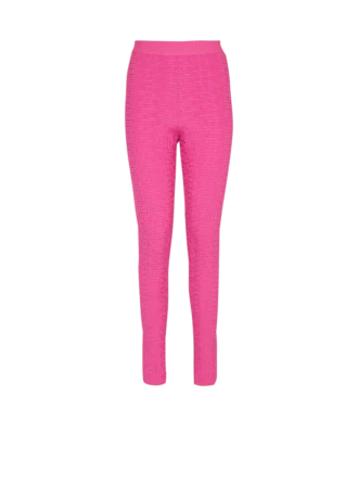 Stickade leggings med monogram