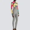 Stretchbyxor i Prince of Wales-jacquard Stretchbyxor i Prince of Wales-jacquard