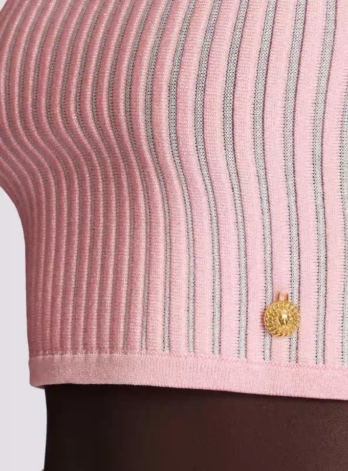 Strukturerad stickad topp
