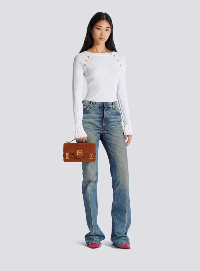 Suede B-Buzz Shoulder 24-väska Suede B-Buzz Shoulder 24-väska