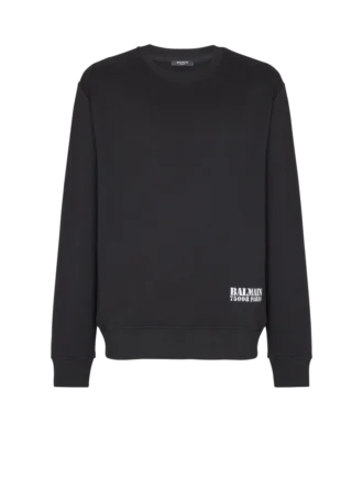Sweatshirt med liten Balmain-stämpel