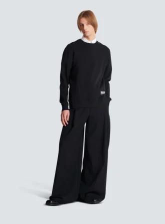 Sweatshirt med liten Balmain-stämpel