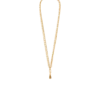 Sync guldfärgat långt halsband i mässing