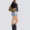 Sync Hobo läderväska med leopardmönster Sync Hobo läderväska med leopardmönster