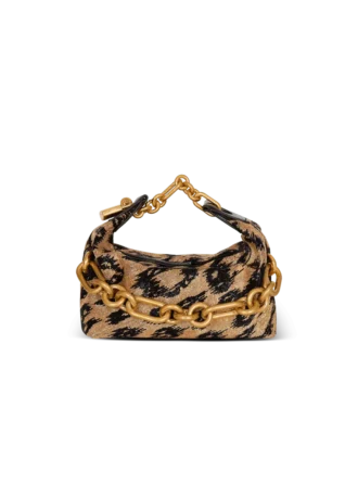 Sync Mini-väska med broderat leopardmönster