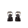Sync sandaler i lackat kalvskinn