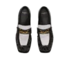Synkroniserade glaserade läderloafers