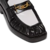 Synkroniserade glaserade läderloafers