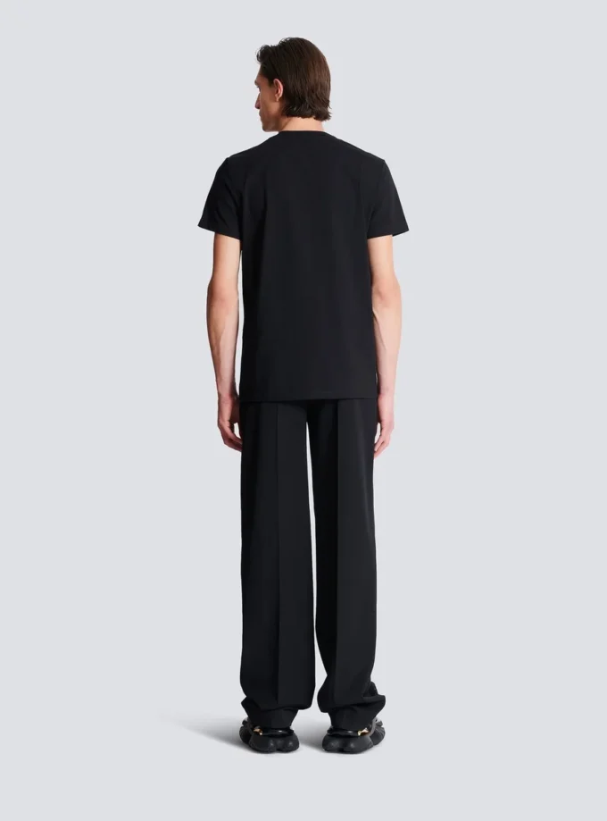 T-shirt med Balmain Couture-etikett T-shirt med Balmain Couture-etikett