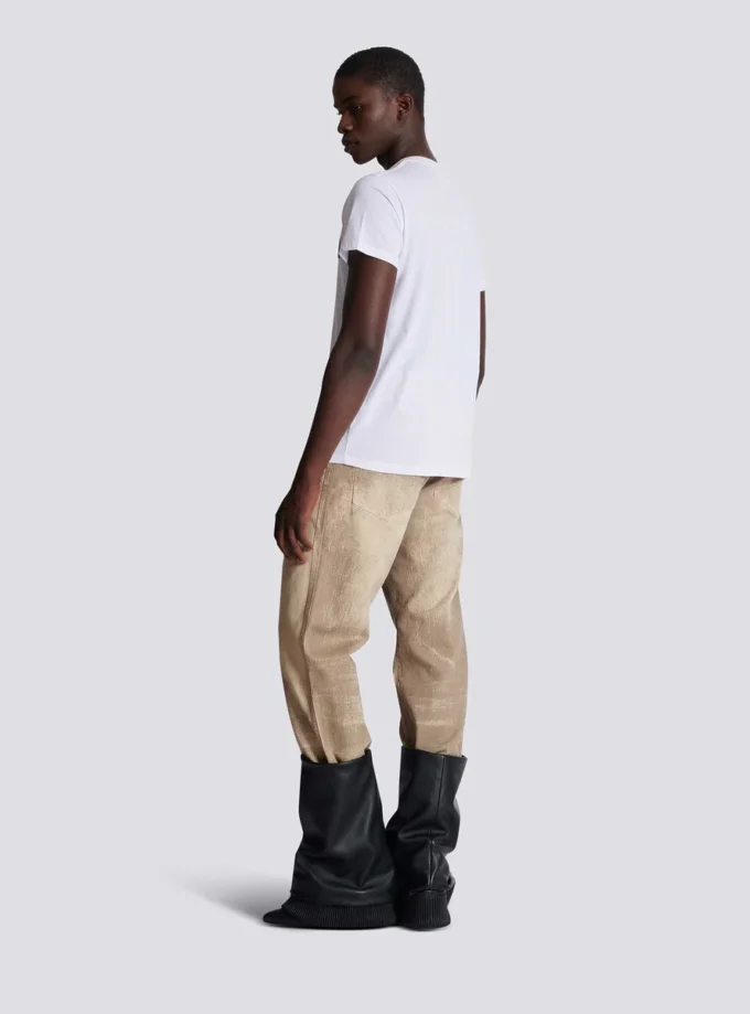 T-shirt med Balmain Couture-etikett T-shirt med Balmain Couture-etikett
