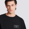 T-shirt med Balmain Couture-etikett T-shirt med Balmain Couture-etikett