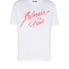 T-shirt med Balmain Lipstick-tryck T-shirt med Balmain Lipstick-tryck