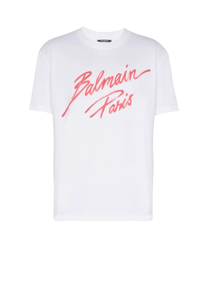 T-shirt med Balmain Lipstick-tryck T-shirt med Balmain Lipstick-tryck