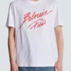 T-shirt med Balmain Lipstick-tryck T-shirt med Balmain Lipstick-tryck