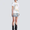 T-shirt med Balmain Paris Chain-tryck T-shirt med Balmain Paris Chain-tryck