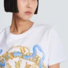 T-shirt med Balmain Paris Chain-tryck T-shirt med Balmain Paris Chain-tryck