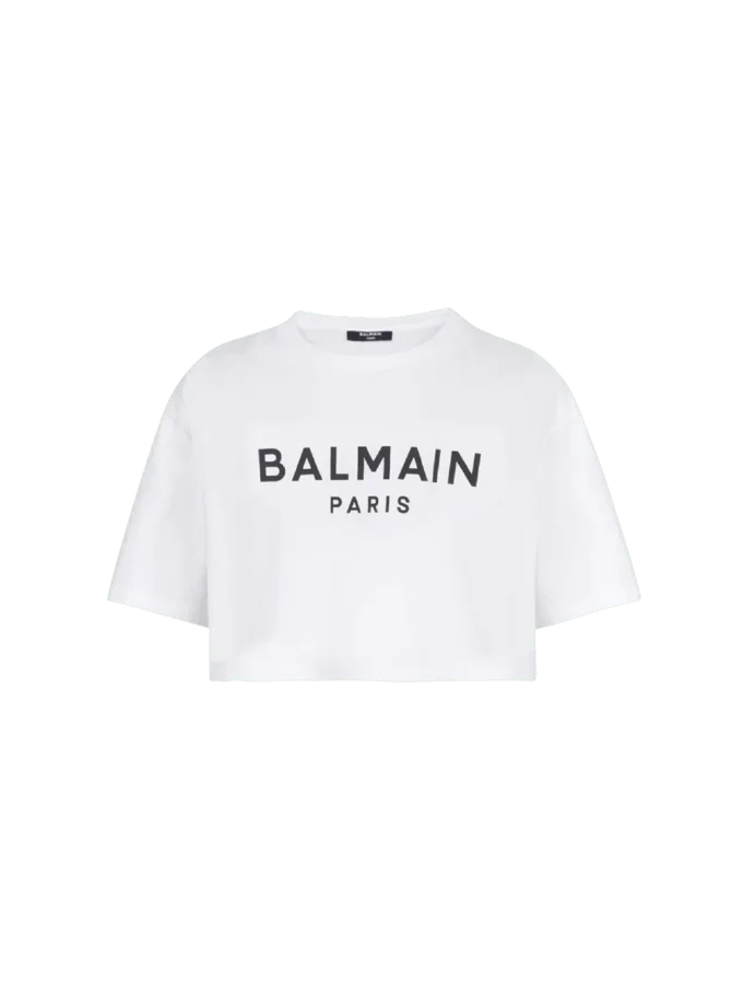T-shirt med Balmain Paris-tryck T-shirt med Balmain Paris-tryck