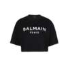 T-shirt med Balmain Paris-tryck