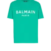 T-shirt med Balmain Paris-tryck