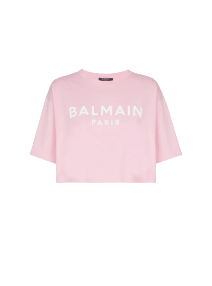 T-shirt med Balmain Paris-tryck T-shirt med Balmain Paris-tryck